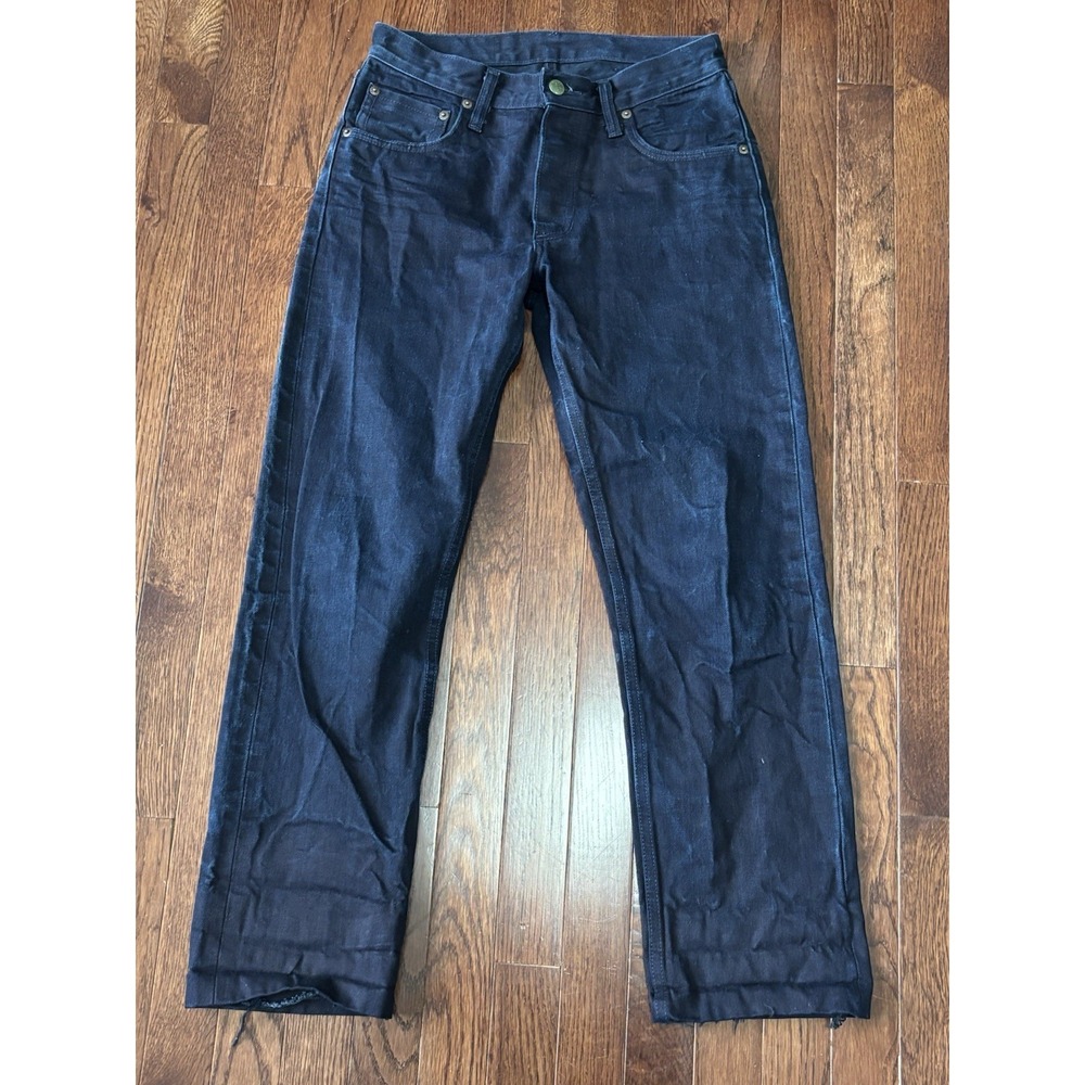 Left‎ Field NYC Jeans Mens 31x27 Blue Selvedge Denim Straight Made In USA